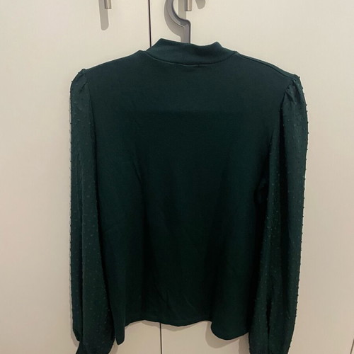Stradivarius knitted blouse with transparent sleeves like new, size S