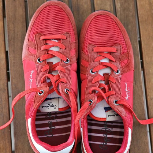 Pepe Jeans red men's sport shoes size 44 like new