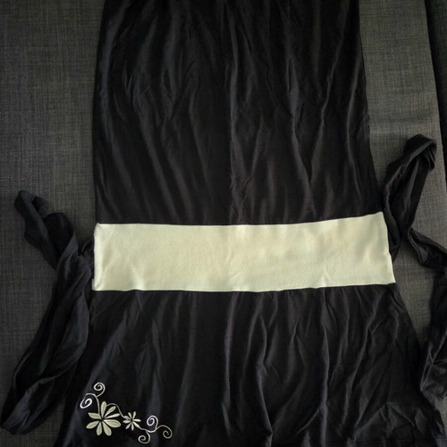 Strapless dress with waist tie like new, multicolor, size M
