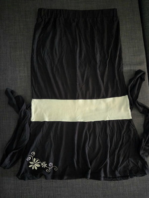 Strapless dress with waist tie like new, multicolor, size M