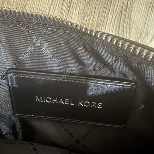 Michael Kors men's wristlet bag like new, black and gray