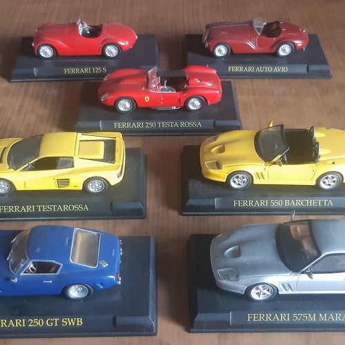 Ferrari μεταλλικές μινιατούρες [7 τμχ.]