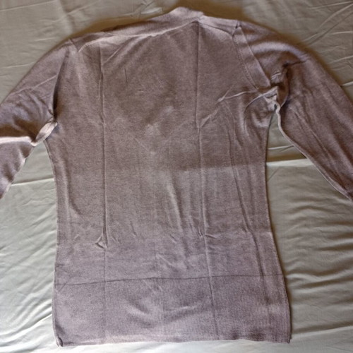 Esprit Collection women's V-neck blouse L like new, gray
