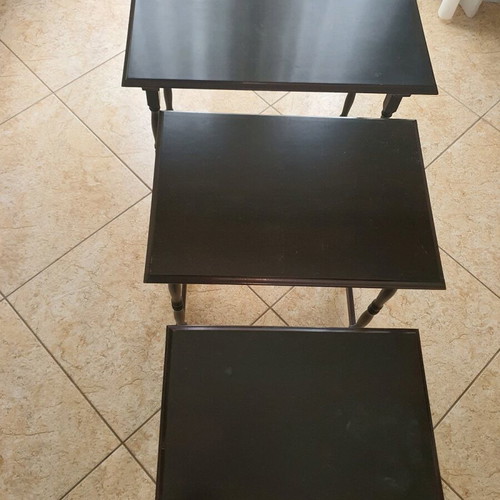 Side tables used, set of 3 pieces