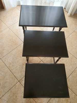 Side tables used, set of 3 pieces