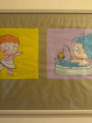 Painting with drawing like new