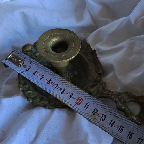 Brass candlestick used