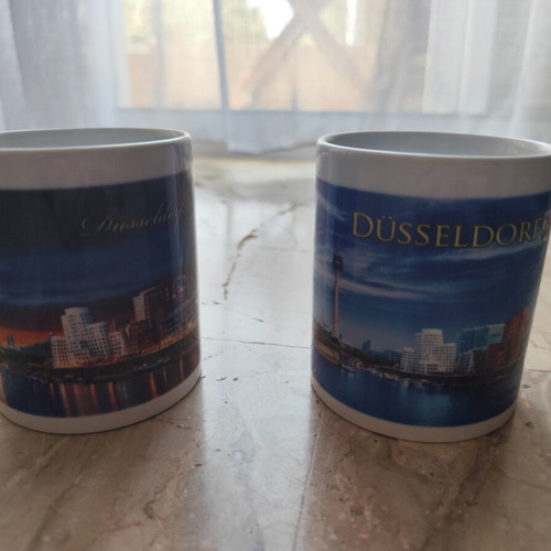 Mugs 280 ml new, set of 2 from Dusseldorf