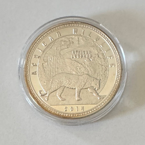 Zambia 1000 Kwacha 2014 Proof Coin African Wildlife Leopard