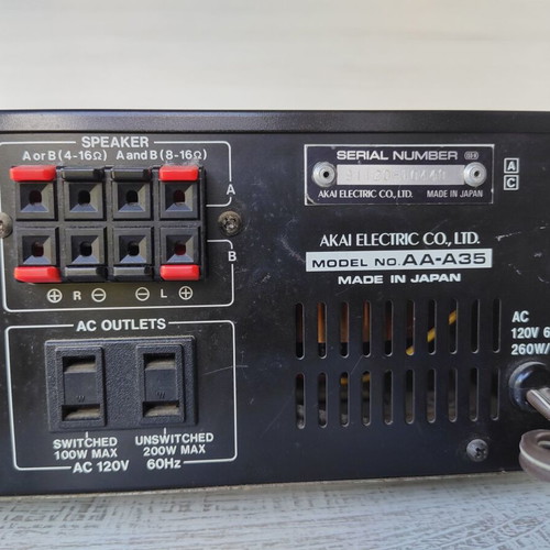 Akai AA-A35 vintage computer controlled receiver used with transformer