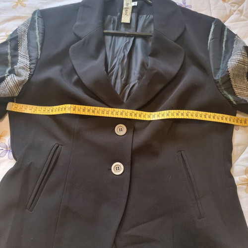 Reni Leza women's short jacket like new, black and white, size 5XL