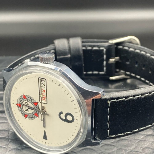 Slava Big Zero KGF Soviet mechanical watch, vintage 1980s