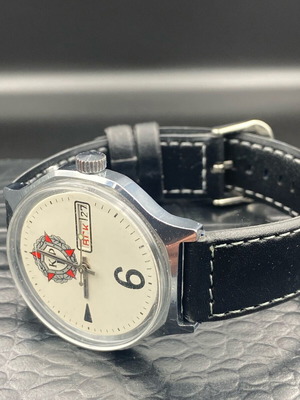 Slava Big Zero KGF Soviet mechanical watch, vintage 1980s