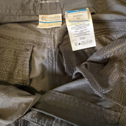 Columbia Omni Shade Cargo Shorts size W30 like new, gray, sun protection