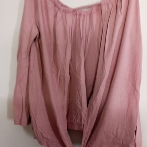 Thin spring blouse, pink apple color, size M-L
