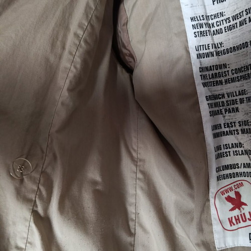 Khujo beige lightweight jacket medium used, good condition