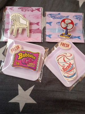 Summer magnets set of 4, new