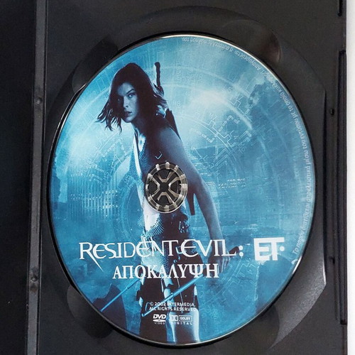 Resident Evil: Apocalypse DVD, action horror movie with Mila Jovovich