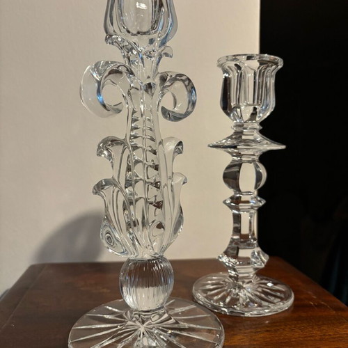 Crystal candlesticks like new