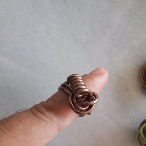 Handmade rings like new, wire pack