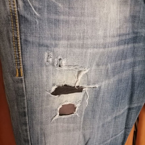Edward men's jeans used with rips, size 29