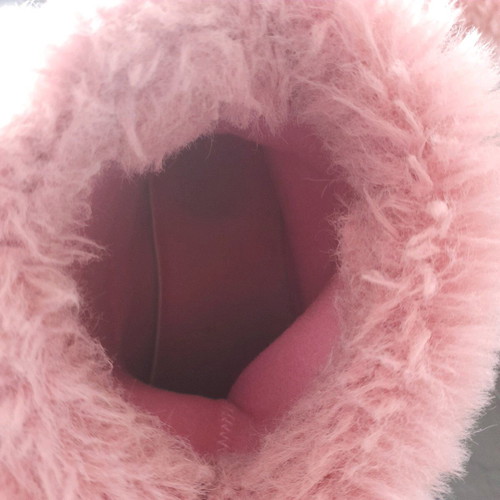 Boots with fur used, size 30, pink
