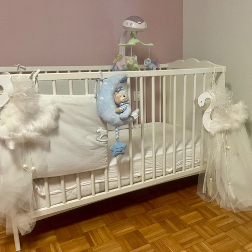 IKEA baby cot 60x120cm with anatomical bamboo mattress