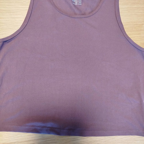 Esmara athletic crop top new, size M, burgundy-purple