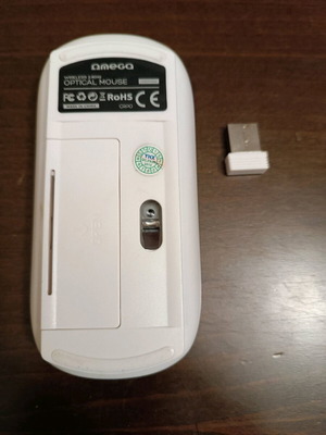 Wireless optical mouse used, plug & play