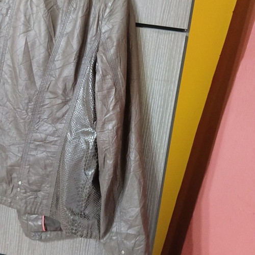 Bonita faux leather jacket size 44 like new, brown