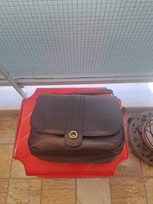 Black leather women's bag like new
