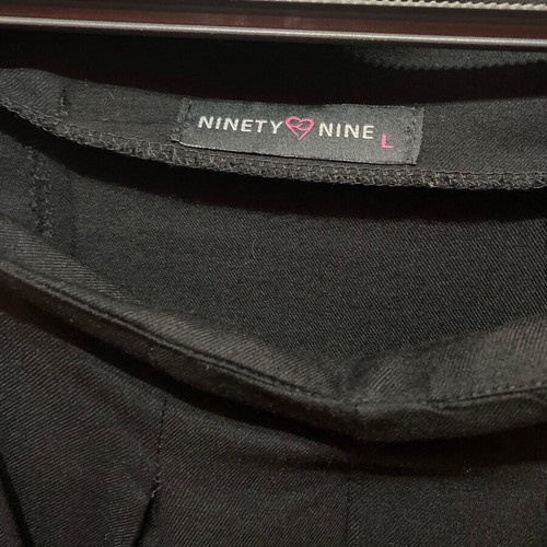 Wide black pants like new, size L