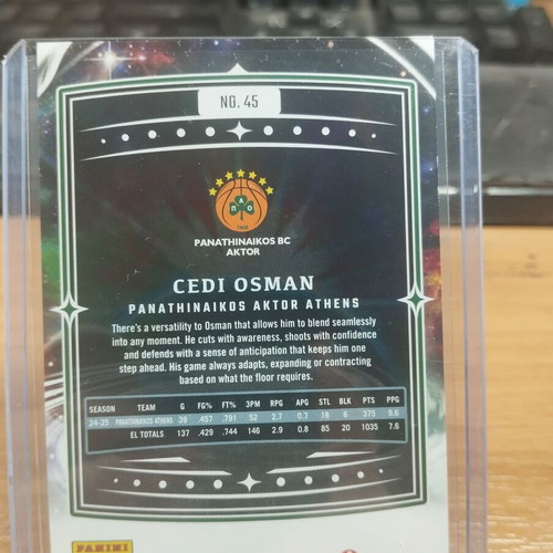 2025-26 Panini Origins EuroLeague Turquoise #45 Cedi Osman card new