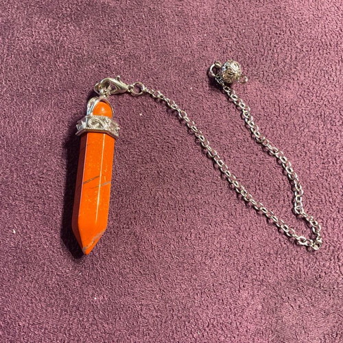 Red Jasper Authentic Stone Pendulum