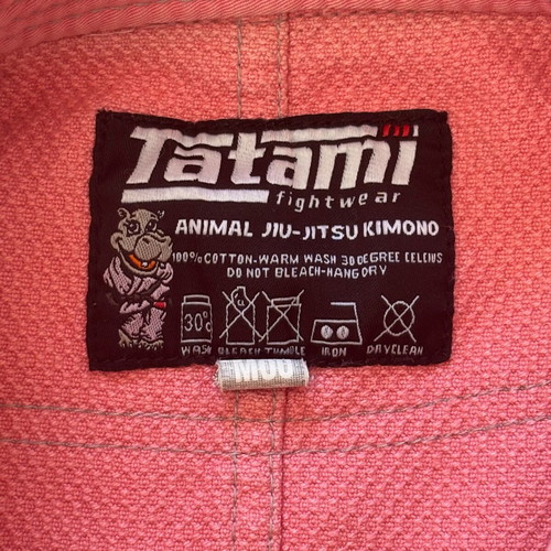 Tatami Meerkatsu Kids Animal BJJ Gi pink Harriet the Hippo M000
