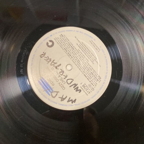 Ozzy Live vinyl record used, metal genre