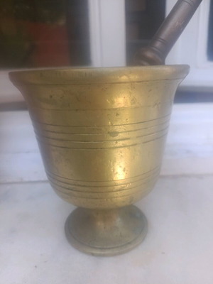 Brass mortar used