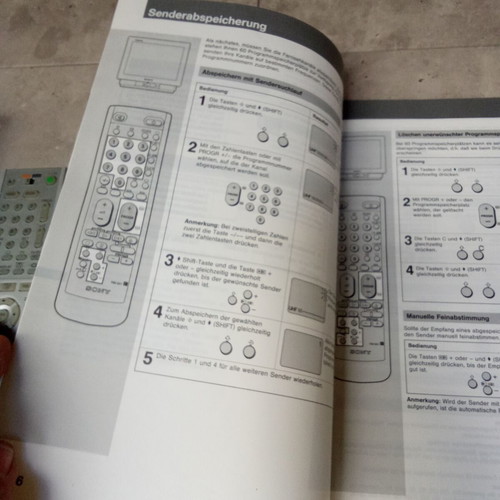 Manual instructions used for Sony KV-M2101D KV-M2100D TV 1990s