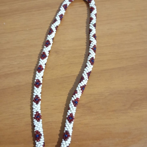 Beaded handmade necklace old, like new