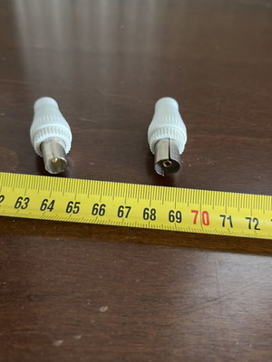 TV antenna male female connectors new