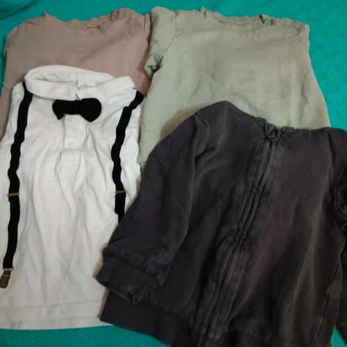 H&M Boys Long-Sleeve Shirts like new, set of 3 size 80cm