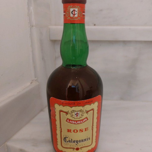 Rose liqueur by Calogiannis new, vintage