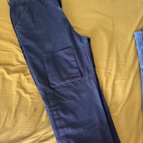 CS Work Wear ErgoLine work pants used, size L, dark blue