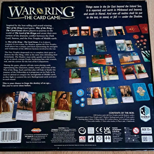 War of the Ring The Card Game like new