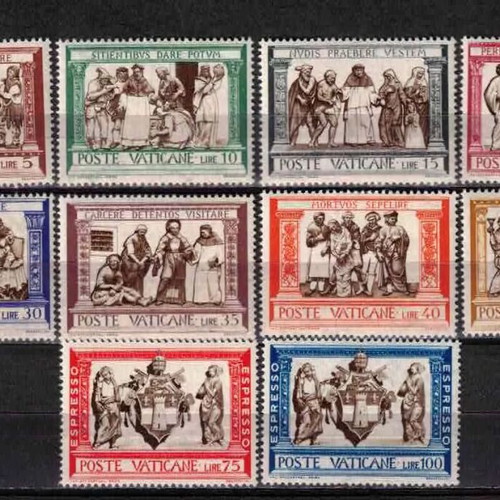 Rare collectible Vatican stamps set 1960 new