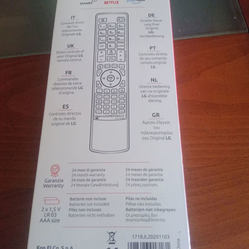 LG remote control new