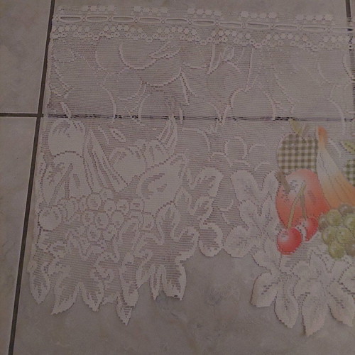 Kitchen curtain used with fruit patterns, size 98×40