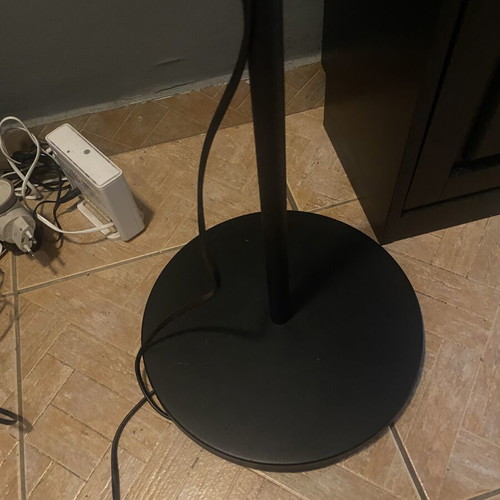 Ikea floor lamp like new, black metal adjustable