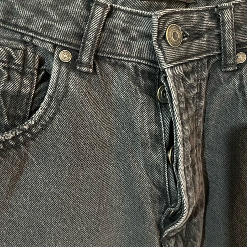 Stradivarius mom regular fit jeans like new, black, size L