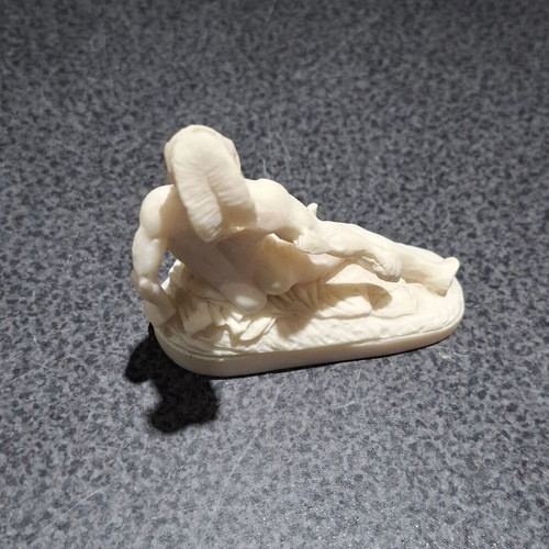 Achilles Figurine Handmade, Genuine Alabaster IFESTOS, like new